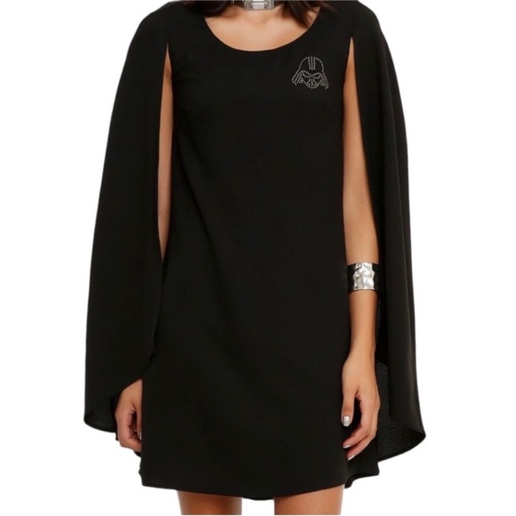 Her Universe Bedazzled Star Wars Darth Vader Cape Dress Small - Picture 1 of 8
